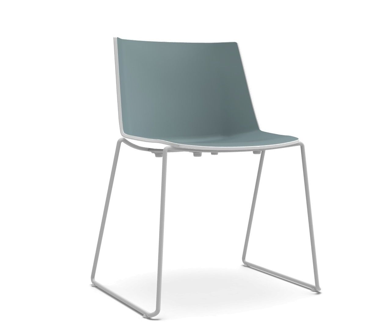 AÏKU Stuhl Kufengestell Weiß MDF Italia 
